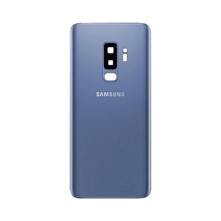 Vitre arriere bleu Samsung Galaxy S9 plus