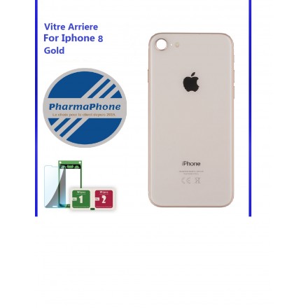 IPhone 8 Rose/Gold vitre arriere