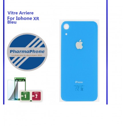 IPhone XR Bleu vitre arriere
