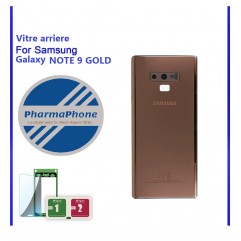 Vitre arriere Gold  Samsung Galaxy NOTE 9