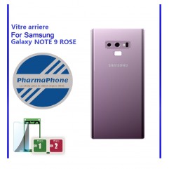 Vitre arriere Rose  Samsung Galaxy NOTE 9