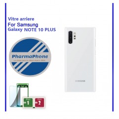 Vitre arriere BLANC  Samsung Galaxy NOTE 10 Plus 