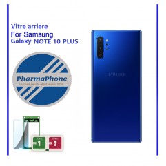 Vitre arriere BLEU  Samsung Galaxy NOTE 10 Plus
