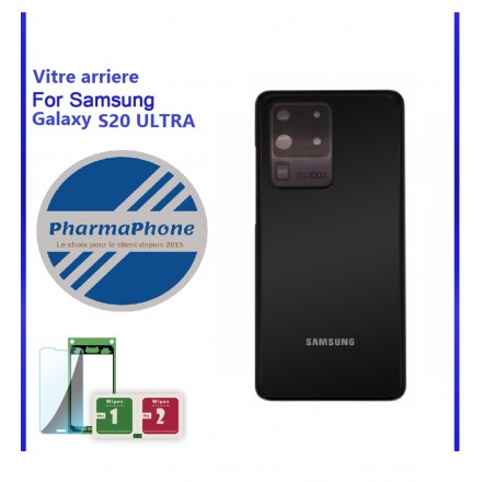 Vitre arriere noir Samsung Galaxy S20 ULTRA