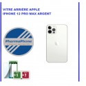 VITRE ARRIÈRE APPLE IPHONE 12 PRO MAX ARGENT
