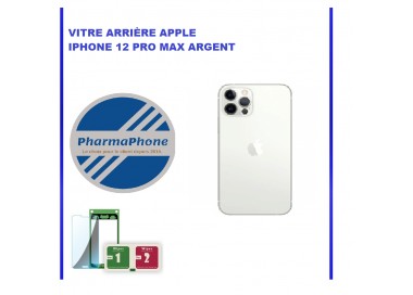 VITRE ARRIÈRE APPLE IPHONE 12 PRO MAX ARGENT - EMPLACEMENT: Z2-R15-46