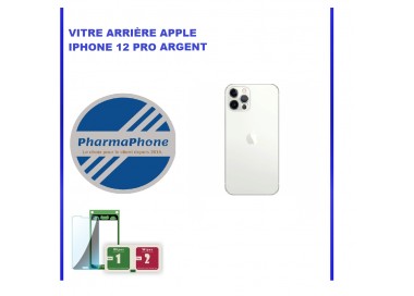 VITRE ARRIÈRE APPLE IPHONE 12 PRO ARGENT