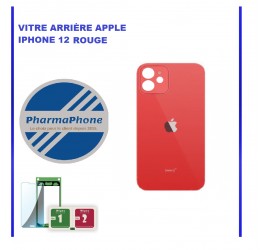 VITRE ARRIÈRE APPLE IPHONE 12 ROUGE