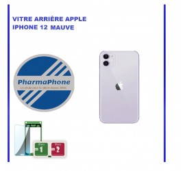 VITRE ARRIÈRE APPLE IPHONE 12 MAUVE