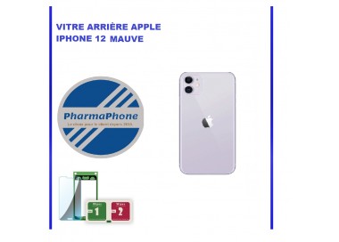 VITRE ARRIÈRE APPLE IPHONE 12 MAUVE  - EMPLACEMENT: Z2-R15-46
