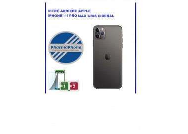 VITRE ARRIÈRE APPLE IPHONE 11 PRO MAX GRIS SIDERAL