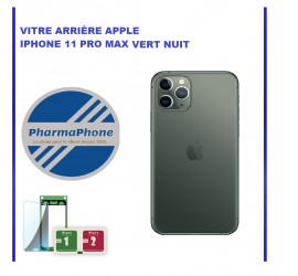 VITRE ARRIÈRE APPLE IPHONE 11 PRO MAX VERT NUIT