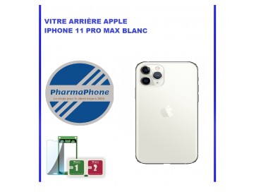 VITRE ARRIÈRE APPLE IPHONE 11 PRO MAX BLANC  - EMPLACEMENT: Z2-R15-44