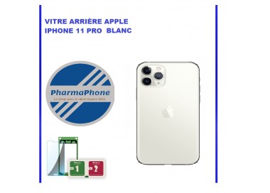 VITRE ARRIÈRE APPLE IPHONE 11 PRO BLANC -  EMPLACEMENT: Z2-R15-44