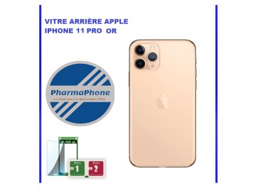 VITRE ARRIÈRE APPLE IPHONE 11 PRO OR --  EMPLACEMENT: Z2-R15-44