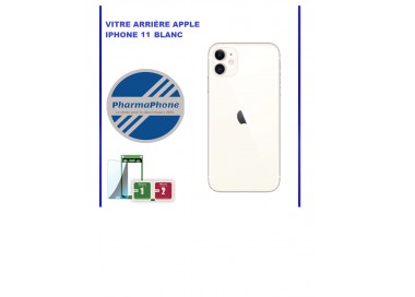 VITRE ARRIERE IPHONE 11  Blanc -  EMPLACEMENT: Z2-R15-44