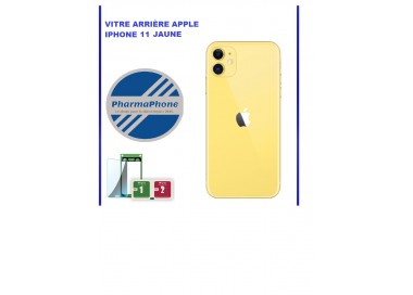 VITRE ARRIERE IPhone 11 JAUNE -  EMPLACEMENT: Z2-R15-44