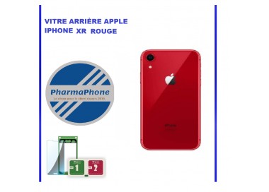 VITRE ARRIERE IPhone XR ROUGE  - EMPLACEMENT: Z2-R15-40