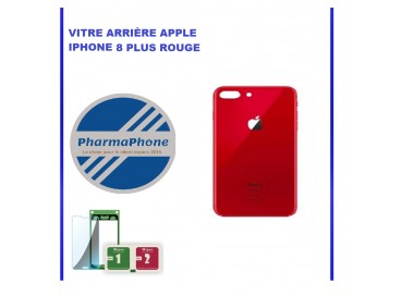 VITRE ARRIERE IPhone 8 PLUS ROUGE  - EMPLACEMENT: Z2-R15-38