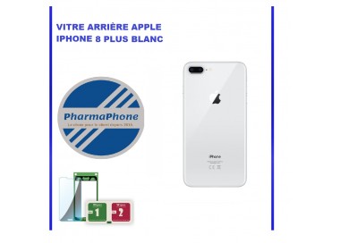 VITRE ARRIERE IPhone 8 PLUS BLANC