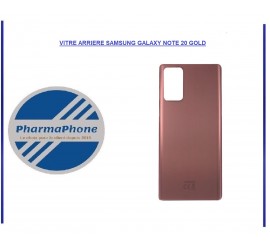 VITRE ARRIERE SAMSUNG GALAXY NOTE 20 GOLD