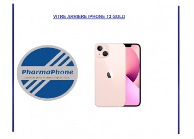 VITRE ARRIÈRE APPLE IPHONE 13 ROSE - EMPLACEMENT: Z2-R15-E33