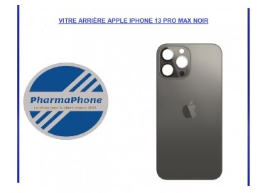 VITRE ARRIÈRE APPLE IPHONE 13 PRO MAX NOIR - EMPLACEMENT: Z2-R15-E33