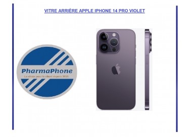 VITRE ARRIÈRE APPLE IPHONE 14 PRO VIOLET