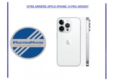 VITRE ARRIÈRE APPLE IPHONE 14 PRO ARGENT