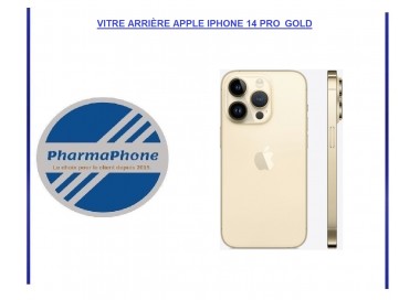 VITRE ARRIÈRE APPLE IPHONE 14 PRO GOLD
