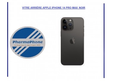VITRE ARRIÈRE APPLE IPHONE 14 PRO MAX NOIR