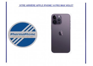 VITRE ARRIÈRE APPLE IPHONE 14 PRO MAX VIOLET INTENSE