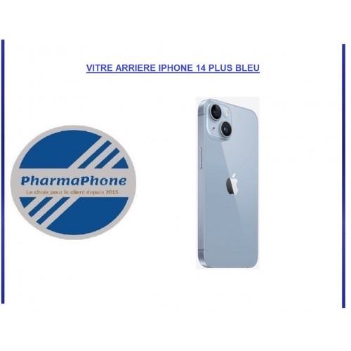 VITRE ARRIÈRE APPLE IPHONE 13 BLEU