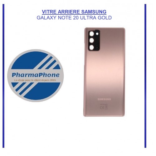 VITRE ARRIERE SAMSUNG GALAXY NOTE 20 GOLD