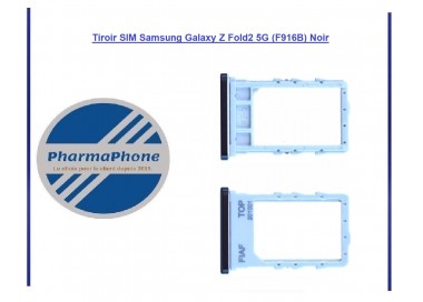 Tiroir SIM Samsung Galaxy Z Fold2 5G (F916B) Noir
