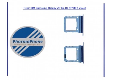Tiroir SIM Samsung Galaxy Z Flip 4G (F700F) Violet