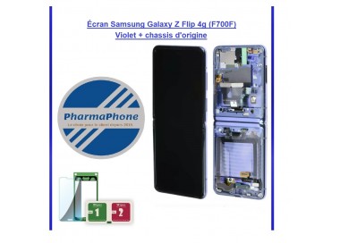 Écran Samsung Galaxy Z Flip 4G (SM-F700) Violet  Châssis Origine