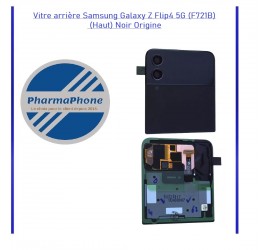 Passer au début de la Galerie d’images Vitre arrière Samsung Galaxy Z Flip4 5G (F721B) (Haut) Noir Origine