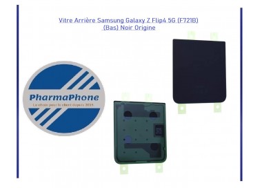 Vitre Arrière Samsung Galaxy Z Flip4 5G (F721B) (Bas) Noir Origine