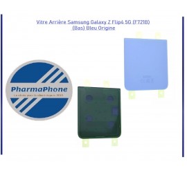 Vitre Arrière Samsung Galaxy Z Flip4 5G (F721B) (Bas) Bleu Origine