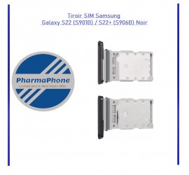 Tiroir SIM Samsung Galaxy S22 (S901B) / S22 PLUS (S906B) Noir