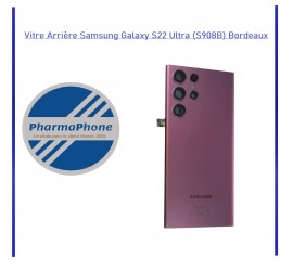 Vitre Arrière Samsung Galaxy S22 Ultra (S908B) Bordeaux