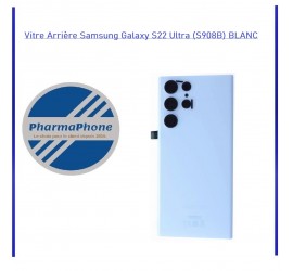 Vitre Arrière Samsung Galaxy S22 Ultra (S908B)  BLANC