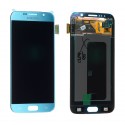 Bloc afficheur Galaxy S6 G-920F Bleu