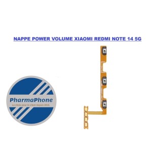 NAPPE POWER VOLUME XIAOMI REDMI NOTE 14 5G DISPONIBLE CHEZ PHARMAPHONE