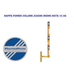 NAPPE POWER VOLUME XIAOMI REDMI NOTE 14 4G  CHEZ PHARMAPHONE MARTINIQUE
