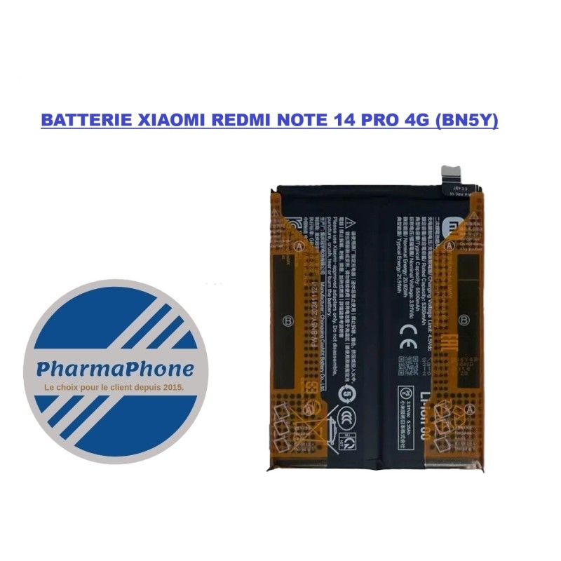 BATTERIE XIAOMI REDMI NOTE 14 PRO 4G CHEZ PHARMAPHONE MARTINIQUE