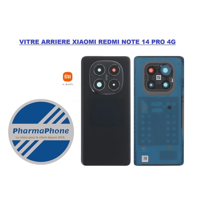 VITRE ARRIERE XIAOMI REDMI NOTE 14 PRO 4G CHEZ PHARMAPHONE EXPESS