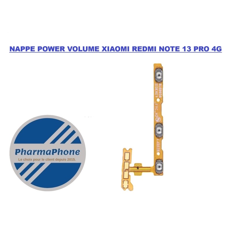 BOUTON VOLUME POWER XIAOMI REDMI NOTE 13 PRO 4G CHEZ PHARMAPHONE MARTINIQUE
