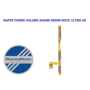 NAPPE POWER VOLUME XIAOMI REDMI NOTE 12 PRO 5G CHEZ PHARMAPHONE MARTINIQUE